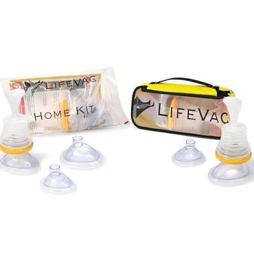 LifeVac Home & Blue Travel Kit Combo - Portable Suction Rescue Device, First Aid Kit for Kids and Adults, Portable Airway Suction Device for Children and Adults