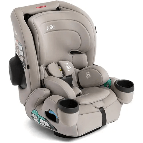 Joie Saffron SI 4-in-1 Car Seat – Car Seat for Infants to Toddlers to Big Kids - 4 Modes, 10-Position No-Rethread Headrest & Harness (Dove)