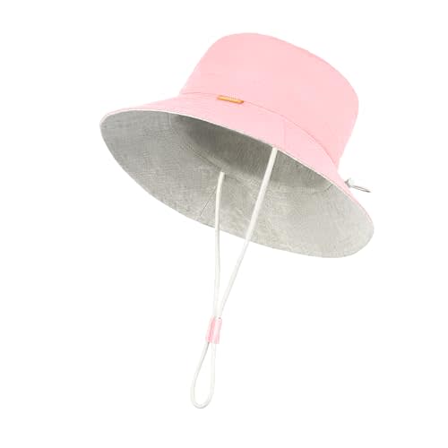 Toddler Kids Baby Girl Sun Hat Floppy Cotton Summer Hat 50+ SPF Protective