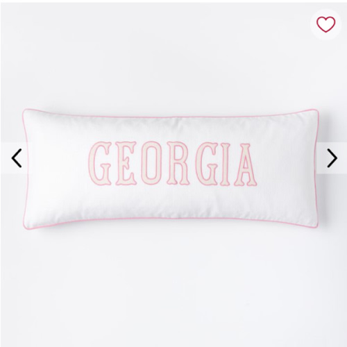 Bespoke Embroidered Pillow | Mark and Graham