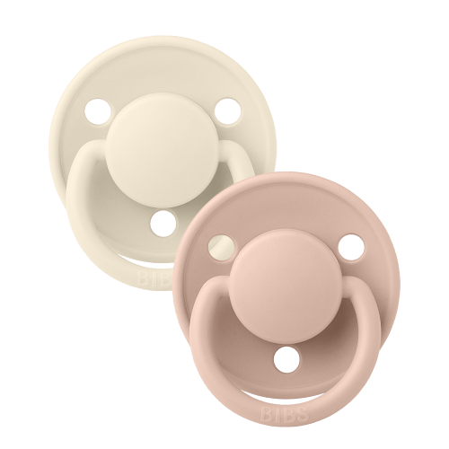 De Lux Pacifiers 2 Pack - Ivory/Blush – Bibsworld store US