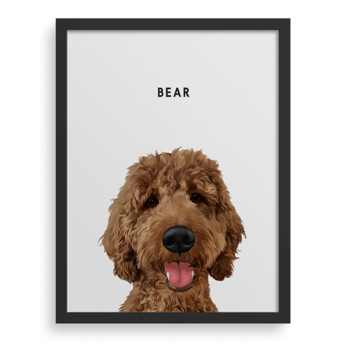 Custom One Pet Portrait from Your Photo – West & Willow