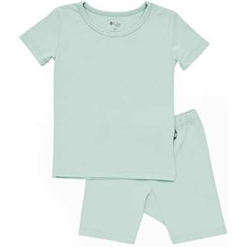 KYTE BABY, Short Sleeve Toddler Pajama Set, 97% Rayon made from Bamboo, 3% Spandex