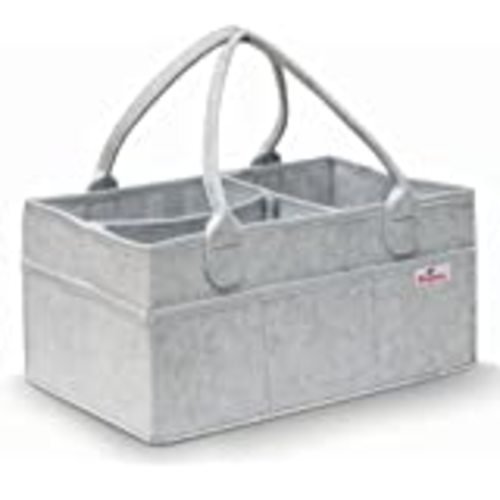 Amazon.com: Parker Baby Diaper Caddy - Nursery Storage Bin and Car Organizer for Diapers and Baby Wipes - White : Baby