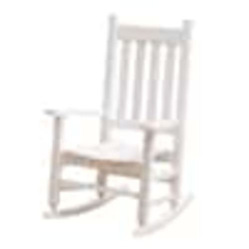 BplusZ White Wood Child's Outdoor Rocking Chair Kid's Indoor Porch Patio Rocke KD-231W