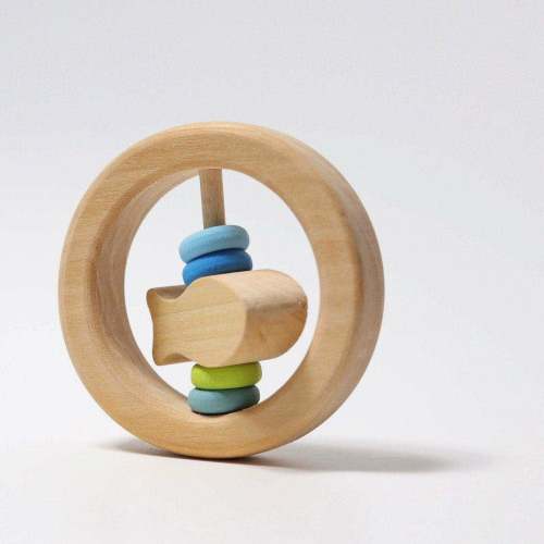 Grimm’s Little Fish Zeppo - Wooden Baby Rattle Toy – The Natural Baby Company