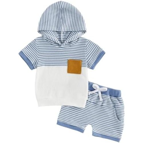 Toddler Baby Boy Hooded Dinosaur Summer Outfit Funny T-Shirt Shorts Set Infant Dinosaur Clothes 6 12 18 Months 2T