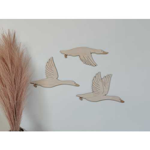 Wooden Geese | Nursery Decor | Vintage Inspired | Goose | Playroom Decor | Bookshelf Decor | Birds | unique Wall Art | Kids Decor