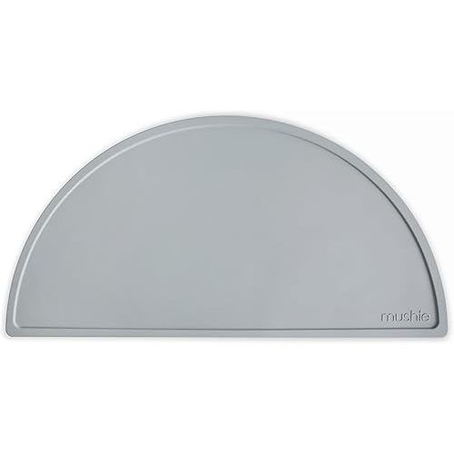 mushie Silicone Placemat for Kids | BPA-Free Non-Slip Design (Stone)