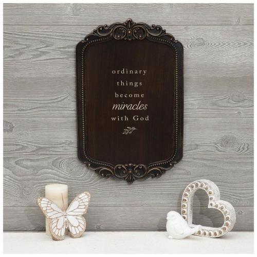 Ordinary Things With God Wood Wall Decor