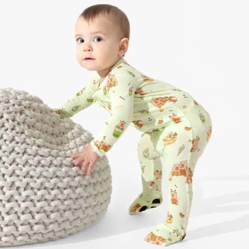 Capybara Boba Bamboo Convertible Footie- any color or size