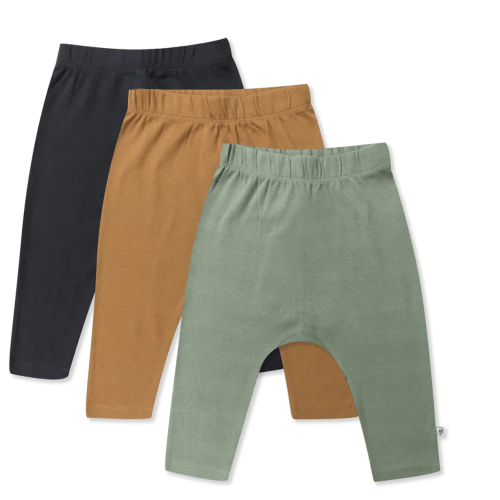 3-Pack Organic Cotton Harem Pants | 0-3 months