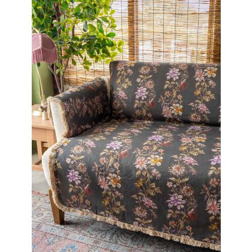 Mom's Favorite Sofa Cover - Chocolate Dahlia Rows – Natural Life