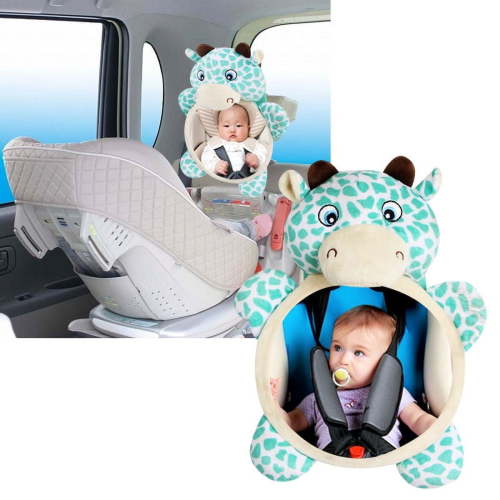 Baby Mirror for Car - Safely Monitor Infant Child in Rear Facing Car Seat - Wide View Shatterproof Adjustable Acrylic 360°for Backseat - Best Newborn Car Seat Accessories