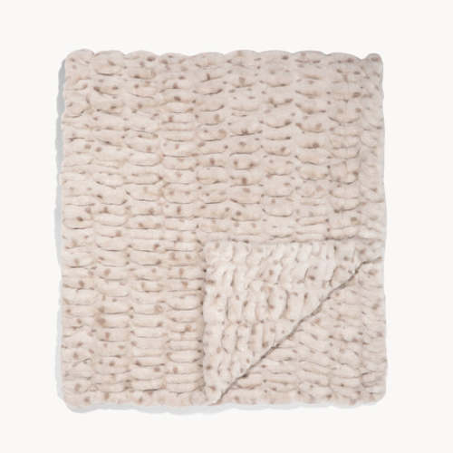 Patterned Gray Blanket | Rainy Day | Lola Blankets