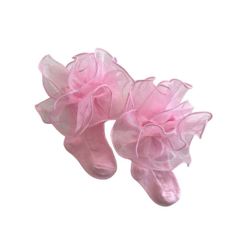 Ruffle Tutu Socks, Pink