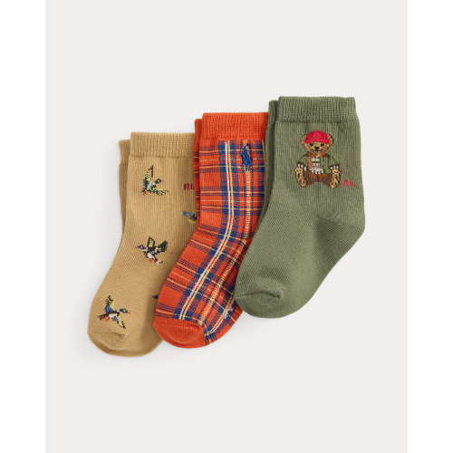 Polo Bear Crew Sock 3-Pack for Baby Boys | Ralph Lauren