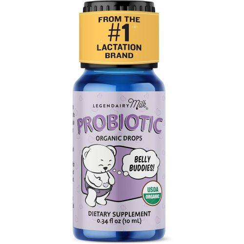Legendairy Milk Organic Baby Probiotic Drops, Colic Support, 10ml