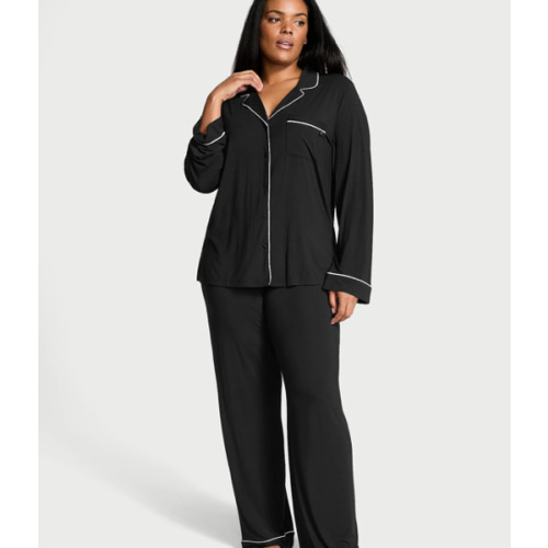 SoSoft™ Modal Long Pajama Set Black L