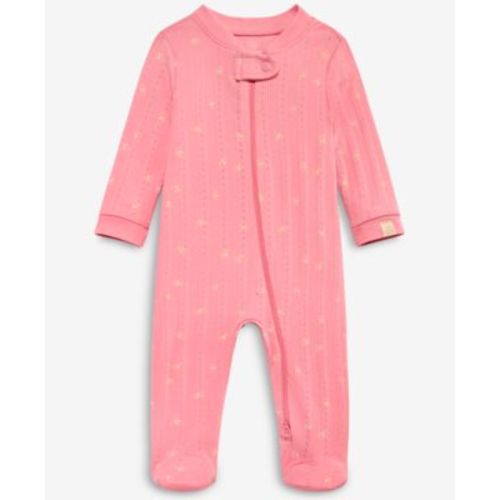 Everyday Baby Essentials Baby Girls' Butterfly Print Cotton Pointelle 2-Way Zip Coveralls, Macy's Exclusive