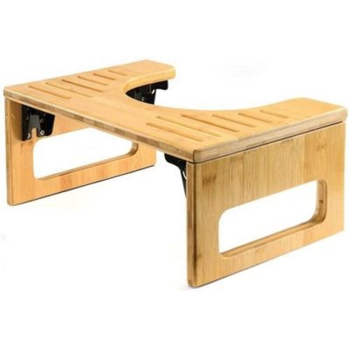Toilet Stool, Potty Stool, Toilet Foot Stool Waterproof and Non Slip Bamboo Toilet Stool Toilet Ottoman - MedicalKIngUsa