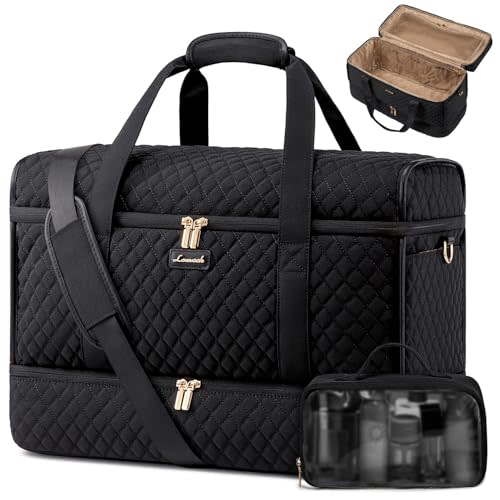 LOVEVOOK Large Travel Duffle Bag, Weekender Bags for Women With Shoe Compartment, Overnight Hospital Bag For Women Labor Delivery, Carry on Bag Personal Item Travel Bag, Yoga Gym Duffel Bag