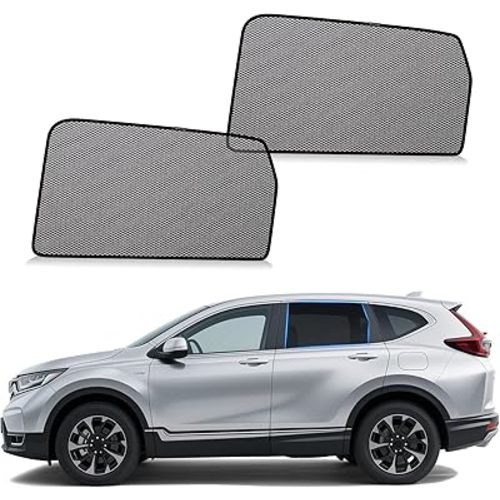 ZATOOTO Car Window Shades Honda CRV 2017-2022 for Rear Window | Car Curtains 2-Pack Baby & Pet | Blocks 99% UV & Heat | Breathable Mesh Privacy Screen | Bug-Free Design for Camping & Travel