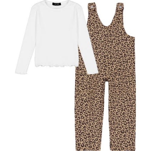 Long Sleeve Top & Overalls Set, 12M