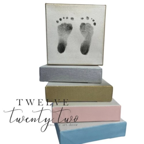 Pink Edge Footprint Keepsake