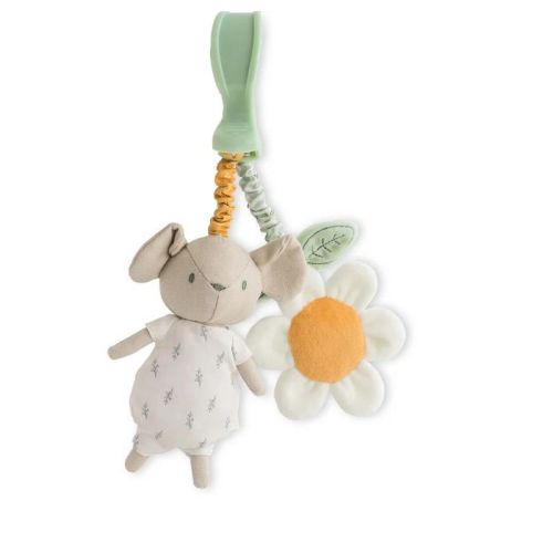 SARO "Spring Cottage" Mimosas Pull Down Rattle: Infant Sensory Development Toy, Stroller Activity & Early Learning