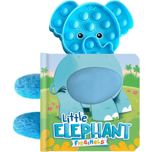 Fidgimals Little Elephant Animal Baby Book | Educational Children's Books, Sensory Board Book with Pop It Fidget Toys, Perfect Sensory Toys for ... Books I Your Sensory Fidget Jungle Friend