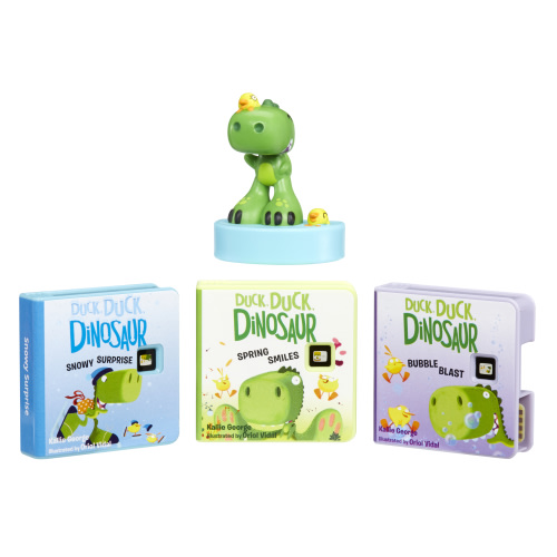 Little Tikes Story Dream Machine Duck, Duck, Dinosaur Story Collection, Storytime, Books, HarperCollins, Audio Play Character, Toy Gift for Toddlers, Girls, Boys Ages 3+