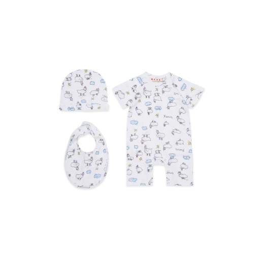 Baby set with lamb print