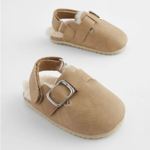 Buy Neutral Faux Fur Lined Baby Clogs (0-18mths) from Next USA
