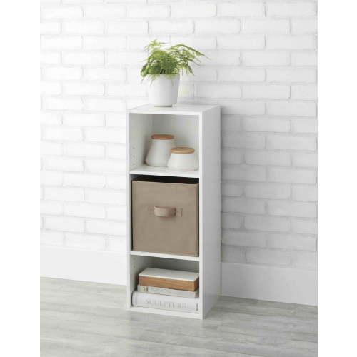 Mainstays Adjustable 3-Shelf Organizer Bookcase, White - Walmart.ca