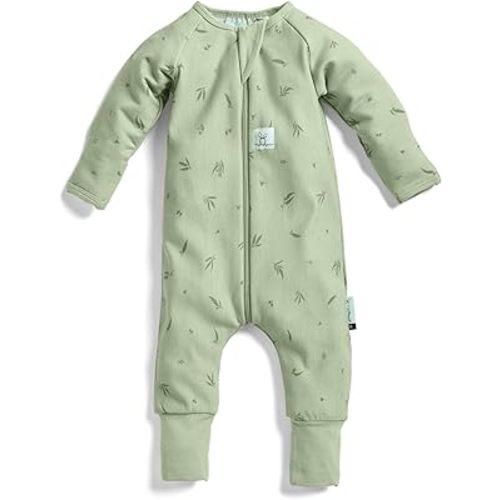 ergoPouch Long Sleeve Romper – Slim-Fit Baby Pajamas & Sleep Layer with Front Zip, Breathable & Durable for Sleep