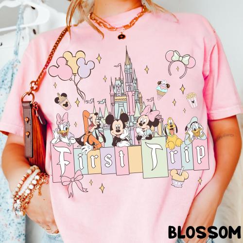 Mickey And Friends First Trip Shirt, Disney Magical Castle Tee, Magic Kingdom, Disney Group Shirt, Disneyland Family Park Trip Outfit