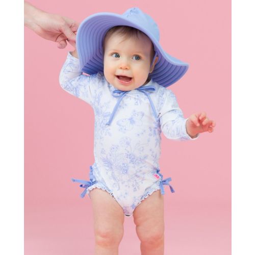Floral Long Sleeve One Piece Rash Guard