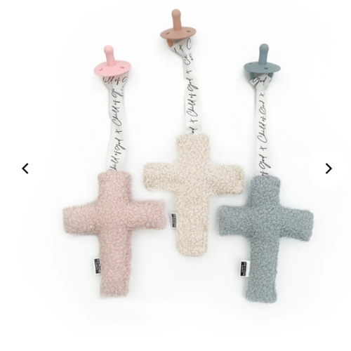 Pacifier Cross Lovey – OUR HOUSE ABOVE