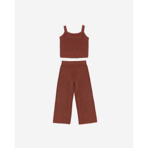 Fuzzy Knit Lounge Set Brick – Rylee + Cru