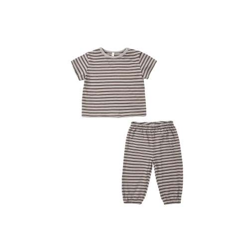 Rylee + Cru - Jersey Tee + Pant Set - Vintage Stripe