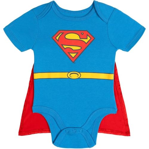 WARNER BROS Justice League Baby Boys' Cosplay 2-Piece Bodysuit and Cape Set