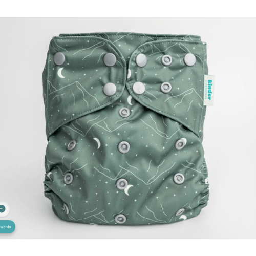 Nature: Essentials Pocket Cloth Diaper with Athletic Wicking Jersey, Grows with your Baby