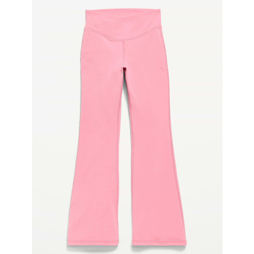 High-Waisted PowerChill Crossover Flared Leggings for Girls