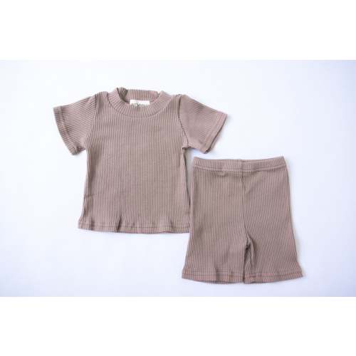 ribbed biker shorts set