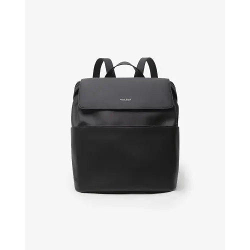 Mina Baie Diaper Bag-Kinney Backpack Vegan Full-Black