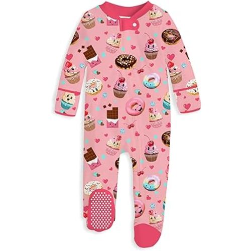 UNIFACO Baby Girls Boys Footed Pajamas One-Piece Sleeper Snug Fit Sleep and Play Zip Front Footie Romper 0-12 Month