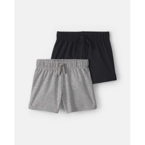 Baby 2-Pack Shorts - Grey/Black