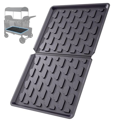 All Weather Mat for Wagon W4 Accessory - Compatible with Wonderfold Stroller Wagons W4, Silicone Floor Mat Protect Wagon W4 from Sand, Dirt, and Water