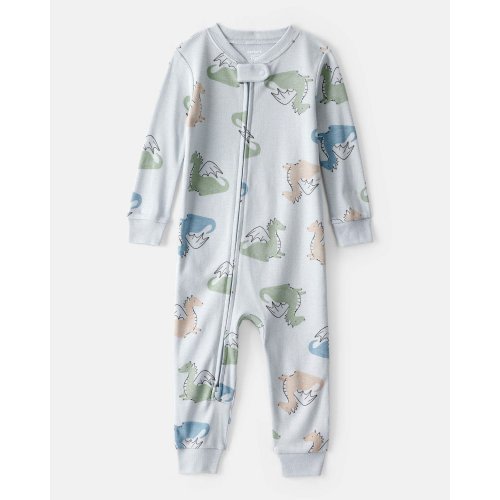 Baby Boy Dragon 100% Cotton Long-Sleeve 2-Way Zip 1-Piece Pajamas - Carter's | Carter's